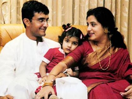 सौरव-डोना की बेटी का नाम सना है।