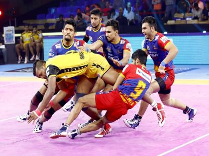 PKL 2019: Telugu Titans Beat U.P. Yoddha (41-36 ) | PKL 2019, UP Yoddha vs Telugu Titans: तेलुगू टाइटंस ने यूपी को हराकर किया सीजन का अंत