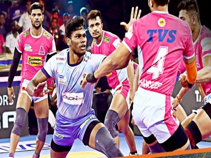 PKL 2019: Tamil Thalaivas Beat Jaipur Pink Panthers (35-33) | PKL 2019, Tamil Thalaivas vs Jaipur Pink Panthers: अजीत कुमार का सुपर-10, थलाइवाज ने जयुपर को चटाई धूल