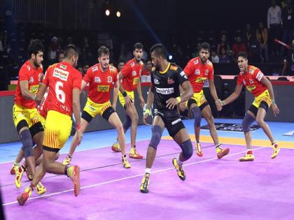PKL 2019: Haryana Steelers and Telugu Titans wins their match | PKL 2019: तेलुगू टाइटंस ने खोला खाता, हरियाणा ने बेंगलुरु बुल्स पर दर्ज की जीत PKL 2019: Haryana Steelers and Telugu Titans wins their match | PKL 2019: तेलुगू टाइटंस ने खोला खाता, हरियाणा ने बेंगलुरु बुल्स पर दर्ज की जीत