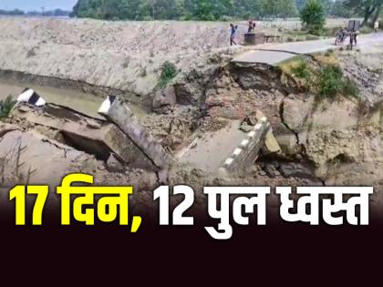 Bihar Bridge Collapse 17 days 12 bridges collapse 15 engineers suspended Nitish government finally took action | Bihar Bridge Collapse: 17 दिन, 12 पुल ध्वस्त और 15 इंजीनियर पर गाज, निलंबित, नीतीश सरकार ने आखिरकार लिया एक्शन Bihar Bridge Collapse 17 days 12 bridges collapse 15 engineers suspended Nitish government finally took action | Bihar Bridge Collapse: 17 दिन, 12 पुल ध्वस्त और 15 इंजीनियर पर गाज, निलंबित, नीतीश सरकार ने आखिरकार लिया एक्शन