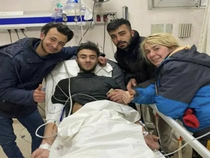 17-yrs-old boy Adnan Muhammad Korkut survived 94 hrs drinking his own urine Turkey-Syria earthquake video | तुर्की-सीरिया भूकंप: अपना पेशाब पीकर 94 घंटे तक जिंदा रहा 17 साल का युवक, मलबे से ऐसे सुरक्षित निकाला गया लड़का, देखें वीडियो 17-yrs-old boy Adnan Muhammad Korkut survived 94 hrs drinking his own urine Turkey-Syria earthquake video | तुर्की-सीरिया भूकंप: अपना पेशाब पीकर 94 घंटे तक जिंदा रहा 17 साल का युवक, मलबे से ऐसे सुरक्षित निकाला गया लड़का, देखें वीडियो