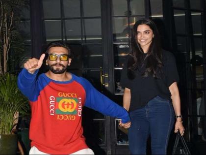 ranveer singh and deepika padukone spotted together recently in mumbai | Video: रणवीर ने अपने ही अंदाज में दीपिका को किया 'किस' तो कभी की जींस साफ, दिखी छू जाने वाली बॉन्डिंग