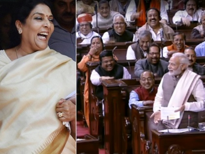 Renuka Chaudhary Narendra Modi Budget Session | रेणुका की हँसी से "56 इंच के सीने वाले" पीएम को रामायण याद आ गई, आपको क्या याद आया!