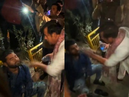 Uttar Pradesh mp ravi kishan help a injured man hospital video viral | Uttar Pradesh: 'लगता है टिकट मुश्किल में है', रवि किशन ने घायल को पहुंचाया अस्पताल, देखें वीडियो