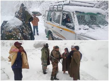 30 families stranded jk Anantnag amid heavy rains 19 Rashtriya Rifles jawans rescued family along with animals | JK: भारी बारिश के बीच अनंतनाग जिले में फंसे थे 30 परिवार, 19 राष्ट्रीय राइफल्स के जवानों ने परिवारों को उनके पशुओं के साथ बाहर निकाला सुरक्षित