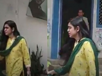 Aishwarya Rai, daughter-in-law of Lalu Yadav and wife of Tej Pratap, was seen exiting the house of mother-in-law Rabri Devi with tears in her eyes. | रोते बिलखते सास राबड़ी देवी के आवास से निकलीं लालू यादव की बहू और तेज प्रताप की पत्नी ऐश्वर्या राय