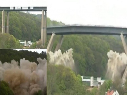 63-year-old german Lüdenscheid Rahmede Valley Bridge demolished by 150 kg explosion video surfaced | जर्मनी: 150 किलोग्राम विस्फोटक से 63 साल पुराने पुल को किया गया ध्वस्त, ब्रिज गिराने का वीडियो आया सामने