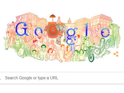 गणतंत्र दिवस पर गूगल ने इस डूडल को बनाया है।