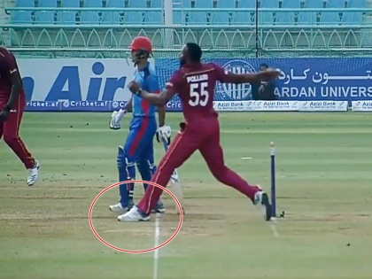 Afghanistan vs West Indies: Kieron Pollard Forces Umpire To Change No-Ball Decision. Watch | VIDEO: किरन पोलार्ड की होशियारी देख अंपायर भी दंग, इस तरह बचाई 'नो-बॉल'