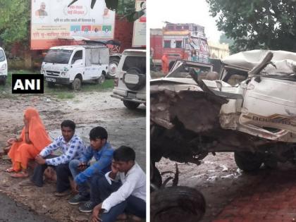 jaunpur 5 people killed and 8 injured in road accident in uttar pradesh | उत्तर प्रदेश: जौनपुर-रायबरेली हाईवे पर भीषण हादसा, 5 की मौत आठ घायल