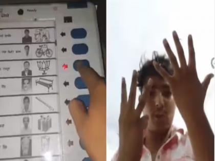 Video of man who voted for BJP candidate 8 times in UP goes viral, opposition demands investigation, case registered | VIDEO: यूपी में बीजेपी उम्मीदवार को 8 बार वोट देने वाले शख्स का वीडियो वायरल, विपक्ष ने की जाँच की माग, केस दर्ज