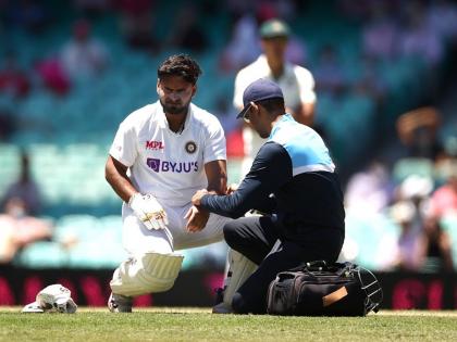 India vs Australia, 3rd Test: Rishabh pant taken for scans after he hit on elbow | IND vs AUS, 3rd Test: ऋषभ पंत बल्लेबाजी के दौरान चोटिल, स्कैन के लिए भेजे गए हॉस्पिटल