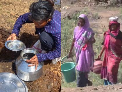Maharashtra heat wave red alert water crisis Amravati district vidharbha mariampur melghat | Maharashtra: परिवार की प्यास बुझाने के लिए, गड्ढों से 'गंदा पानी' इकट्ठा कर रहे हैं ग्रामीण