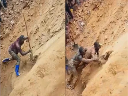 9 miners were trapped inside a collapsed mine african country Congo man risked his life to bring them out alive | भयावह वीडियो: कांगो के एक ढह चुके खदान के अंदर फंसे हुए थे 9 खनिक, शख्स ने जान पर खेलकर ऐसे सबको जिंदा निकाला बाहर