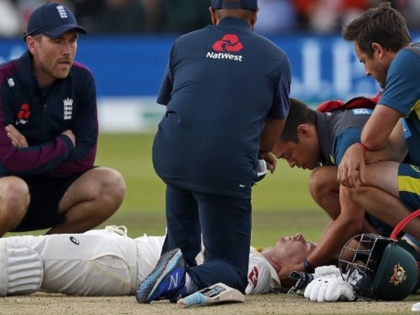 England vs Australia, 2nd Test: Steve Smith smashed in neck with ball as England bowler Jofra Archer, WATCH THIS VIDEO | VIDEO: गर्दन पर बॉल लगने से गिर पड़े स्टीव स्मिथ, मुस्कुराए जोफ्रा आर्चर तो फैंस ने लताड़ा