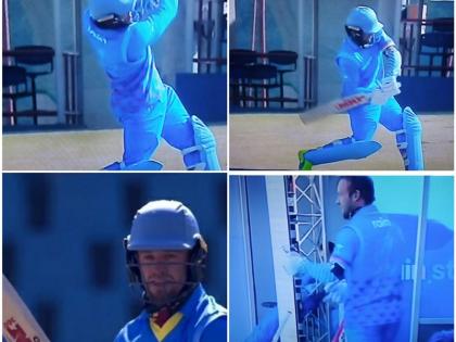 एबी डिविलियर्स ने 24 गेंदों में 61 रन की पारी खेली।