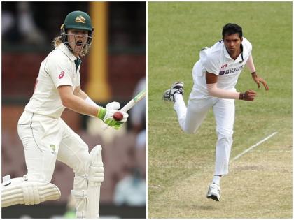 India vs Australia, 3rd Test: Navdeep Saini Maiden Test wicket against debutante Will Pucovski | IND vs AUS, 3rd Test: नवदीप सैनी ने डेब्यू मैच खेल रहे विल पुकोवस्की को बनाया मेडन टेस्ट शिकार