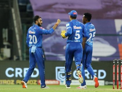 <a href='https://www.lokmatnews.in/topics/delhi-capitals/'>दिल्ली कैपिटल्स</a> इस मुकाबले में हार के साथ दूसरे पायदान पर खिसक गई है।