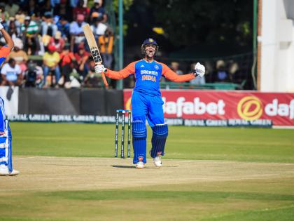 IND vs ZIM highlights, 2nd T20I Abhishek Sharma 0 runs in debut 100 runs in second match Sharma ji son wonders thrashed Zimbabwe bowler field levels series 1-1 | IND vs ZIM highlights, 2nd T20I: डेब्यू में 0 और दूसरे मैच में 100 रन, कमाल कर दिया शर्मा जी का बेटा!, जिम्बाब्वे बॉलर को मैदान में दौड़ाकर कूटा