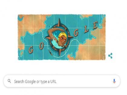 Google Doodle of Arati Saha first asian women to cross english channel | Google Doodle Arati Saha: गूगल अपने खास डूडल के जरिए आरती साहा को कर रहा है याद, जानिए क्या है इनकी कहानी