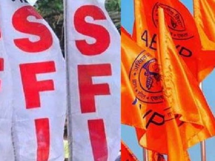 Ruckus over Ambedkar University Ayodhya controversy over film show, SFI accuses ABVP of vandalism | आंबेडकर विश्वविद्यालय में अयोध्या विवाद पर फिल्म प्रदर्शनी को लेकर बवाल, SFI ने ABVP पर लगाया तोड़फोड़ का आरोप