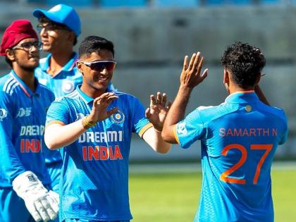 ACC U19 Asia Cup, 2024 India U19 won by 211 runs beat japan Mohammad Amman blasted 118 balls, 122 runs and 7 fours again Vaibhav Suryavanshi frustrated scored 23 | ACC U19 Asia Cup, 2024: पाकिस्तान हार का बदला जापान से?, 211 रन से जीता भारत, मोहम्मद अम्मान धमाल, 118 गेंद, 122 रन और 7 चौके, फिर फुस्स हुए वैभव सूर्यवंशी, 23 रन बनाए