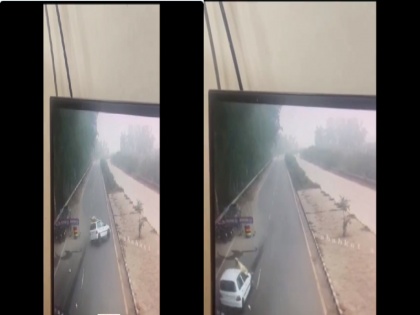 Jalandhar Hit-And-Run Video Fearless driver targeted policeman in Jalandhar ran over SSI after seeing the barricade | Jalandhar Hit-And-Run Video: जालंधर में बेखौफ ड्राइवर ने पुलिसकर्मी को बनाया निशाना, बैरिकेट देख SSI को कुचल कर हुआ फरार