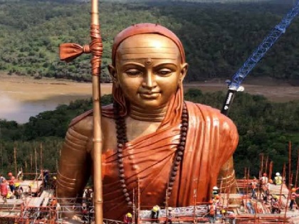 Madhya Pradesh CM Shivraj Singh Chauhan will unveil the 108 feet high statue of Adi Shankaracharya today know everything about this grand structure | मध्य प्रदेश: आदि शंकराचार्य की 108 फीट ऊंची प्रतिमा का अनावरण आज, जानें इस भव्य संरचना के बारे में सब कुछ