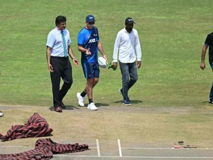 AFG vs NZ Day 2 Test match called off  Awnings outfields dried electric fans ground cover borrowed DDCA BCCI's disgrace in Greater Noida Afghanistan-New Zealand? | AFG vs NZ 2024: शामियाने का इस्तेमाल, इलेक्ट्रिक पंखे से सूखा रहे थे आउटफील्ड, डीडीसीए से ग्राउंड कवर उधार,  ग्रेटर नोएडा में बीसीसीआई की किरकिरी!, अफगानिस्तान-न्यूजीलैंड को झटका?
