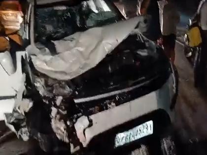 agra 6 people died in autorickshaw after collision with car in UP | आगरा में तेज रफ्तार कार से टक्कर में ऑटो के उड़े परखच्चे, पति-पत्नी समेत 6 लोगों की मौत, एयरबैग खुलने से बचे कार सवार