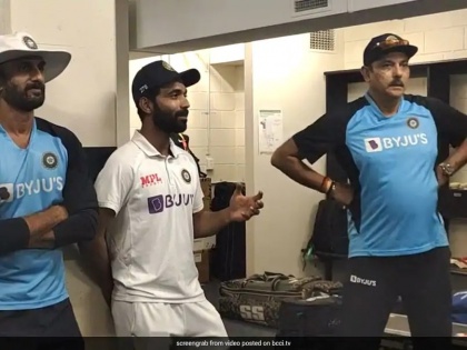 Video: Ajinkya Rahane's emotional speech after India's historic Test series win | Video: रहाणे ने गाबा में टेस्ट सीरीज जीतने के बाद ड्रेसिंग रूम में दिया था भावुक स्पीच, BCCI ने शेयर किया वीडियो
