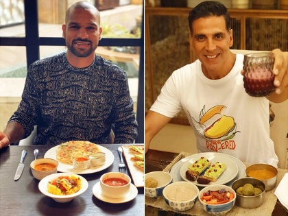 Shikhar Dhawan completed Akshay Kumar's challenge, What's In Your Dabba, shares picture of his breakfast | शिखर धवन ने पूरा किया अक्षय कुमार का 'What's In Your Dabba' चैलेंज, बताया- नाश्ते में क्या-क्या खाते हैं गब्बर