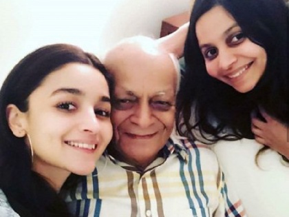 Alia Bhatt' maternal grandfather passed away the actress shared an emotional post | आलिया भट्ट के नाना का हुआ निधन, एक्ट्रेस ने शेयर किया भावुक पोस्ट