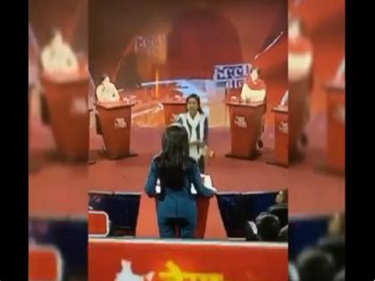 Alka Lamba lash out anchor Anjana Om Kashyap in a live show video goes viral halla bol aaj tak | अलका लाम्बा ने एंकर अंजना ओम कश्यप को लाइव टीवी शो में जमकर धोया, वायरल हुआ वीडियो