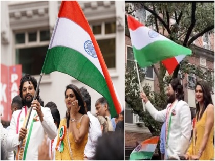 Allu Arjun says 'Yeh Bharat ka Tiranga hai, jhukega nahi' in viral India Day Parade video | 'ये भारत का तिरंगा है कभी झुकेगा नहीं', न्यूयॉर्क में इंडिया डे परेड के दौरान बोले 'पुष्पा' स्टार अल्लू अर्जुन, देखें वीडियो