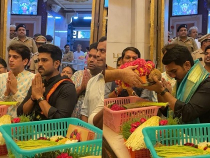 Global star Ram Charan completes Ayyappa Deeksha at Siddhivinayak Temple in Mumbai | मुंबई के सिद्धिविनायक मंदिर पहुंचे ऐक्टर राम चरण, पूरी की अयप्पा दीक्षा, देखें तस्वीरें