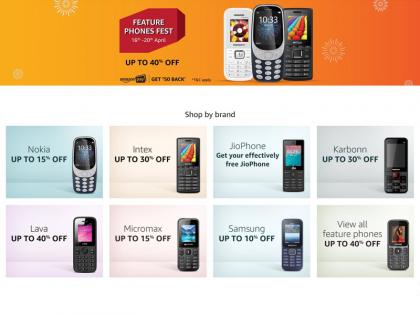 Amazon Feature Phones Fest: Budget Feature Phone including Jio Phone, Nokia, Samsung | Amazon Feature Phones Fest: सस्ते में मिल रहे हैं Jio Phone, Nokia, Samsung समेत ये फीचर फोन
