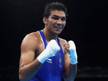 CWG 2018: Amit Kumar Phangal defeats Tetteh in the Under-49 Boxing | CWG 2018: अमित कुमार ने बॉक्सिंग में घाना के बॉक्सर को हराया, क्वार्टर फाइनल में बनाई जगह CWG 2018: Amit Kumar Phangal defeats Tetteh in the Under-49 Boxing | CWG 2018: अमित कुमार ने बॉक्सिंग में घाना के बॉक्सर को हराया, क्वार्टर फाइनल में बनाई जगह