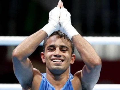 Commonwealth Games 2022 Indian boxer Amit Panghal reaches men's flyweight semifinals Fourth medal confirmed boxing ring Nikhat Zareen, Neetu Ganghas and Mohammad Husamuddin | Commonwealth Games 2022: सेमीफाइनल में अमित पंघाल और जैसमीन, निकहत जरीन, नीतू गंघास और मोहम्मद हुसामुद्दीन पहले ही पहुंच चुके अंतिम चार में