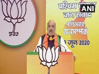 Amit Shah West Bengal Jan Samvad Rally says Bengal only state where political violence is propagated | अमित शाह ने पश्चिम बंगाल जनसंवाद रैली में ममता बनर्जी पर साधा निशाना, बोले- देश में लोकतंत्र मजबूत हुआ, पर बंगाल में राजनीतिक हिंसा जारी