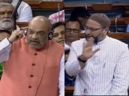 amit shah answer to asaduddin owaisi question in lok sabha article 370 revoked jammu kashmir pass | लोकसभा में असदुद्दीन ओवैसी को अमित शाह ने दिया जवाब, '370 हटाना ऐतिहासिक भूल नहीं ऐतिहासिक भूल का सुधार है' amit shah answer to asaduddin owaisi question in lok sabha article 370 revoked jammu kashmir pass | लोकसभा में असदुद्दीन ओवैसी को अमित शाह ने दिया जवाब, '370 हटाना ऐतिहासिक भूल नहीं ऐतिहासिक भूल का सुधार है'