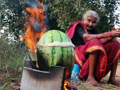 world oldest youtuber 107 year old karre Mastannama passed away, see video watermelon chicken by granny | सबसे उम्रदराज यूट्यूबर 'अम्मा' का निधन, हैरतअंगेज तरीके से बनाती थी खाना, यूट्यूब पर 12 लाख सब्सक्राइबर
