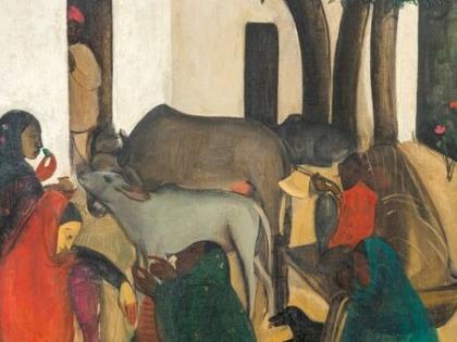 Amrita Sher-Gil’s The Story Teller fetches record ₹61-8 cr All records broken painting most expensive work of an Indian | Amrita Sher-Gil’s The Story Teller: टूटे सभी रिकॉर्ड, चित्रकारी ‘द स्टोरी टेलर’ 61.8 करोड़ में नीलाम, किसी भारतीय की सबसे महंगी कृति