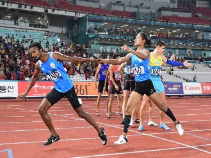 asian ganes india bags silver medal in historic Mixed 4x400m Relay | एशियन गेम्स के ऐतिहासिक मिक्स्ड 4x400 मीटर रिले में भारत ने जीता सिल्वर, पदकों का अर्धशतक पूरा