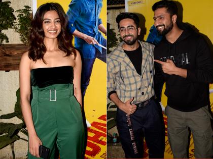 Andhadhun Screening Photos: आयुष्मान खुराना, विक्की कौशल, राधिका आप्टे समेत इन सितरो ने देखी फिल्म