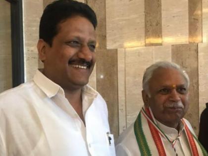 Madhya Pradesh assembly election BJP MLA Sanjay Sharma and former MLA Kamlapat Arya joined Congress | मध्य प्रदेश चुनाव: BJP को लगा बड़ा झटका, MLA संजय शर्मा और पूर्व MLA कमलापत आर्य कांग्रेस में शामिल