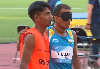 Asian Para Games 2023 medals tally Ankur Dhama wins Gold Men's 1500m T11 event India sixth see video | Asian Para Games 2023: अंकुर धामा ने किया कमाल, 1500 मीटर टी11 स्पर्धा में भारत को स्वर्ण पदक दिलाया, अब तक 48