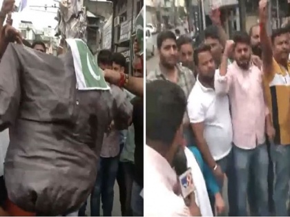 Anti-Pakistan Slogans Raised, Effigy Burnt In Jammu As Anger Mounts Over Killing Of Soldiers; Visuals Surface | VIDEO: सैनिकों की हत्या के विरोध में जम्मू में लगाए गए एंटी पाकिस्तान नारे, पाक झंडे को भी जलाया गया