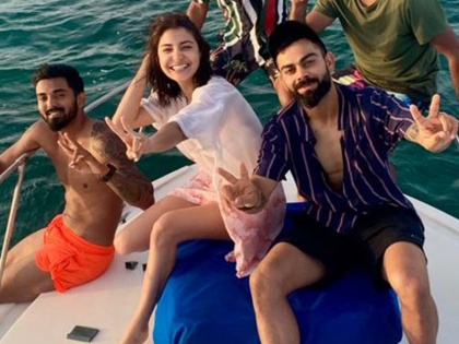 R Ashwin, KL Rahul join Virat Kohli and Anushka Sharma on Caribbean cruise | विराट-अनुष्का के साथ समुंदर के बीच मस्ती करते दिखे टीम इंडिया के खिलाड़ी, देखें फोटो